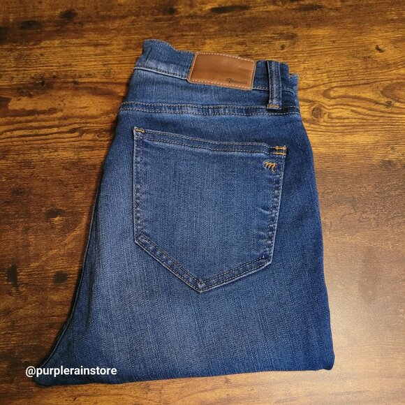 Madewell Jeans 27 Roadtripper Skinny Mid Rise Orson Wash H5804 Stretch Denim - Picture 3 of 13
